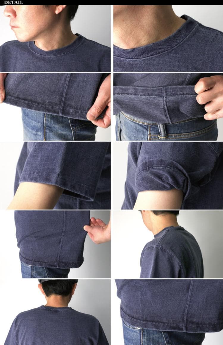 アウトドアファッション 快適シンプル無地半袖シャツ